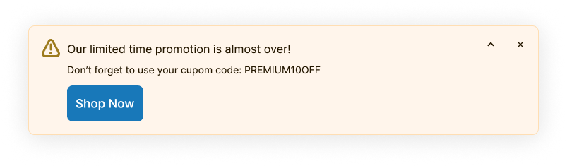 Warning Banner